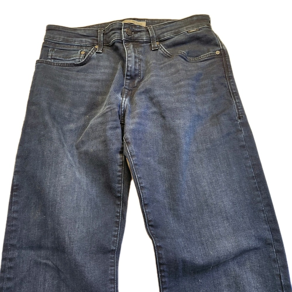 Mavi Jeans Mens 32x30 Zach Straight Leg Faded Stretch Flex Denim Pants Dark Blue - Picture 14 of 16